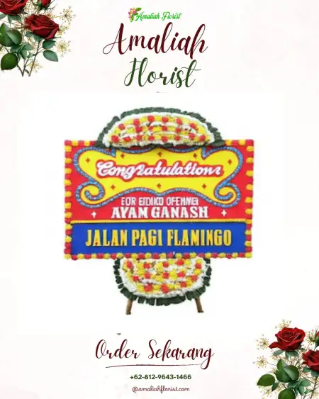Sewa Papan Bunga Gerantung